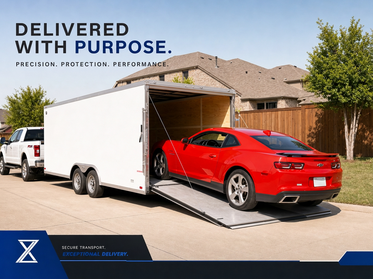 Vehicle being transported for nationwide delivery